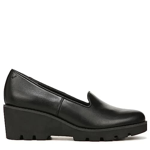 Vionic Women's Aster Willa Wedge Black Leather 2.25" Heel | Supportive Arch Support Dress Shoes for Women thumbnail 7