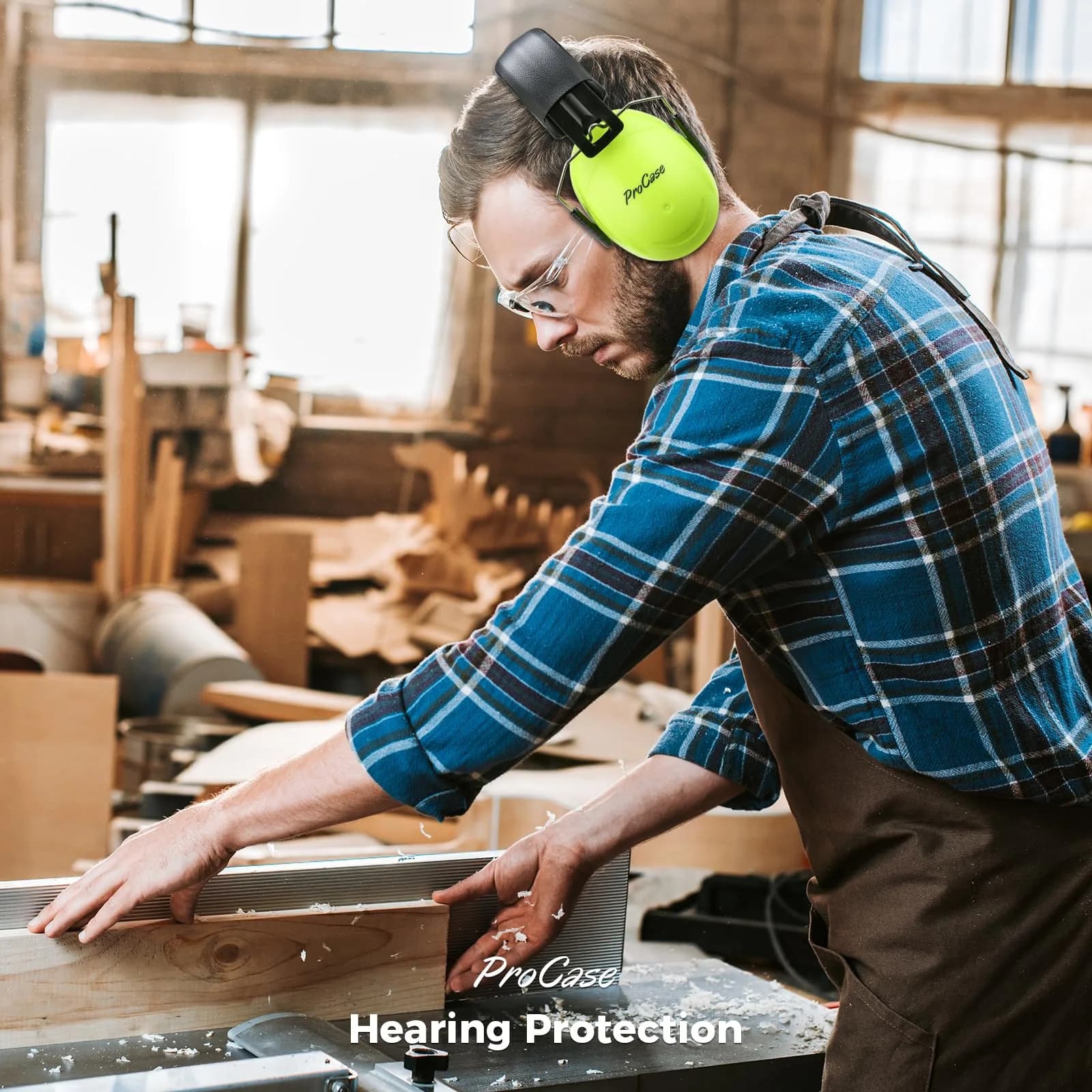 ProCase NRR 32dB Safety Ear Muffs, Foldable Hearing Protection for Adults & Kids | ANSI S3.19 Certified Noise Reduction Earmuffs - view 6