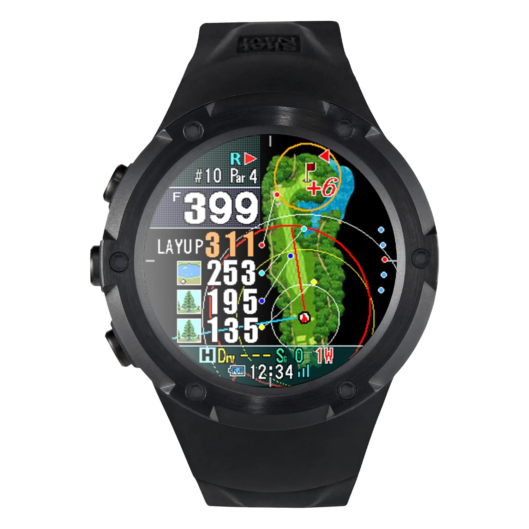 Shot Navi Evolve PRO Touch Golf GPS Watch with 1.4in Touch Panel, Green Heatmap, Auto Measure, 8hr GPS, Waterproof, 60,000 Courses - main product image