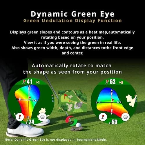 Shot Navi Evolve PRO Touch Golf GPS Watch with 1.4in Touch Panel, Green Heatmap, Auto Measure, 8hr GPS, Waterproof, 60,000 Courses thumbnail 4