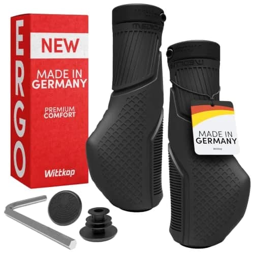 Wittkop Bike Grips with 3-Zone Ergonomic Design | German Engineering for Comfort & Non-Slip Grip thumbnail 1