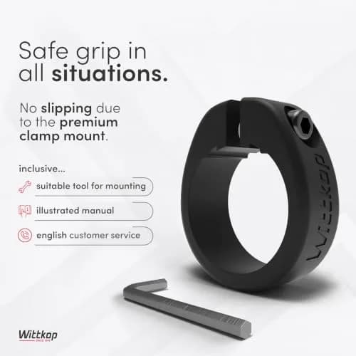 Wittkop Bike Grips with 3-Zone Ergonomic Design | German Engineering for Comfort & Non-Slip Grip thumbnail 6