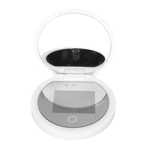 Dpofirs Portable Travel Compact Mirror with Camera & 2X Magnification, 9.7cm (3.5in) Lighted Pocket Mirror | Sunscreen Application Checker thumbnail 2
