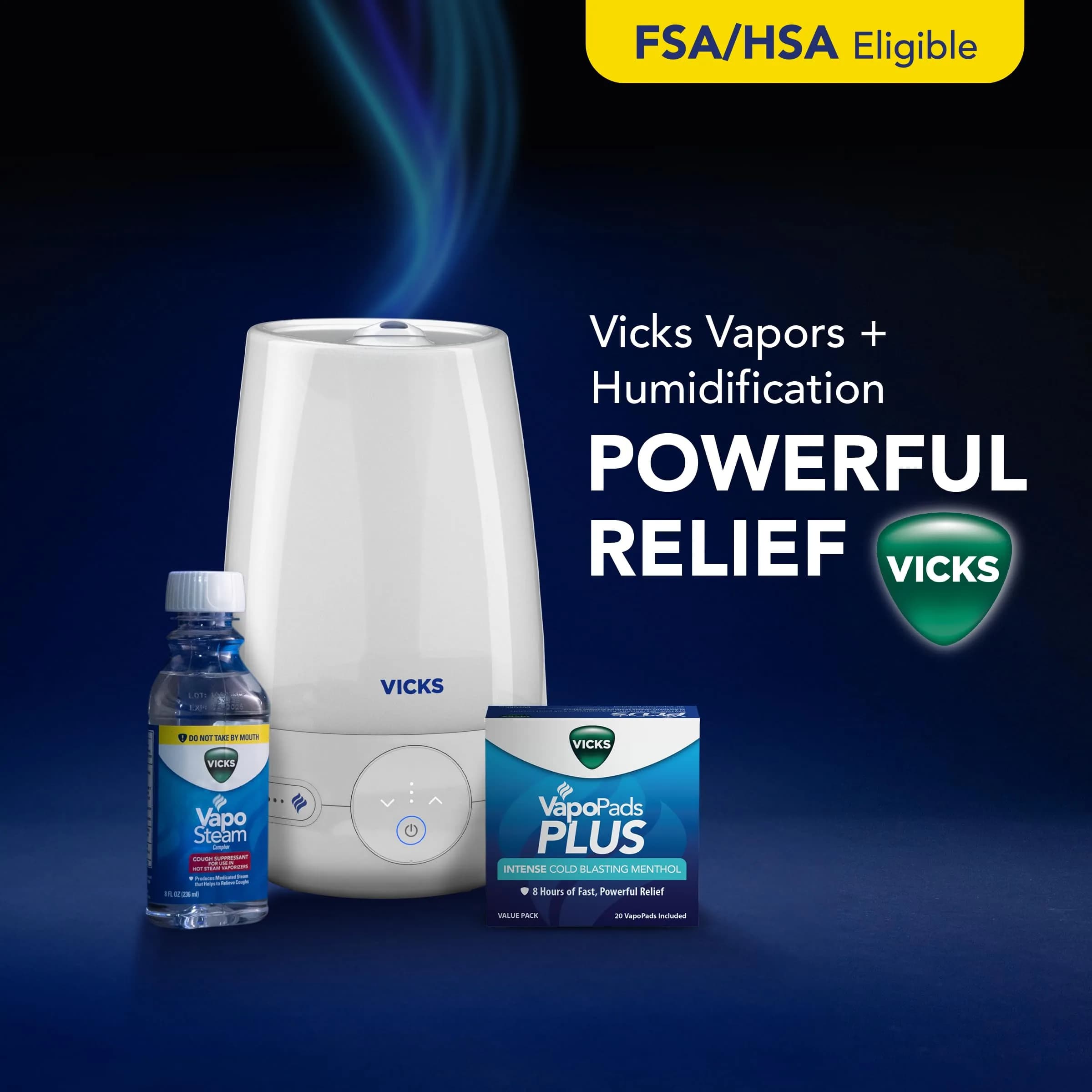 Vicks VapoPads Plus Menthol Scent Vapor Pad Refills 20 Count | Intense Menthol Scent for Cold & Flu Relief - view 6