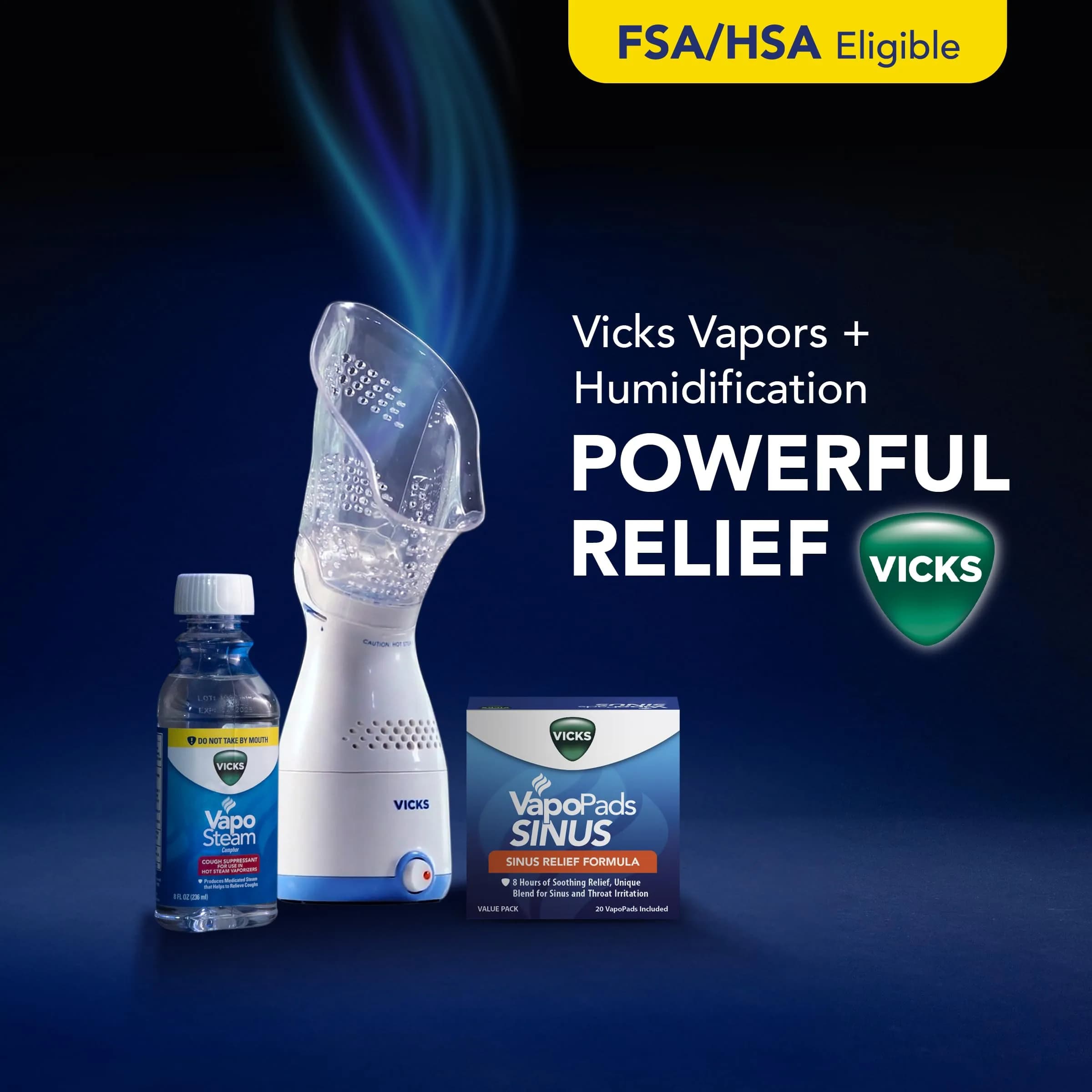 Vicks VapoPads Plus Sinus Relief Formula 20 Count (0.08 lb) | Non-Medicated Congestion Relief - view 6