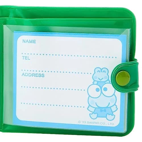 SANRIO Kerokeroppi Vinyl Wallet Green | Cute Anime PVC Wallet for Women thumbnail 6