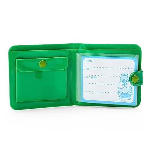 SANRIO Kerokeroppi Vinyl Wallet Green | Cute Anime PVC Wallet for Women thumbnail 3