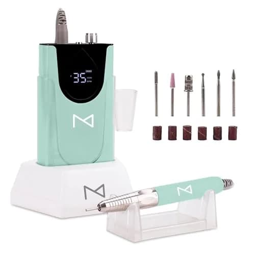 M Max Brushless Cordless Nail Drill 35000 RPM Mermaid | Professional 2-in-1 Efile Machine thumbnail 1