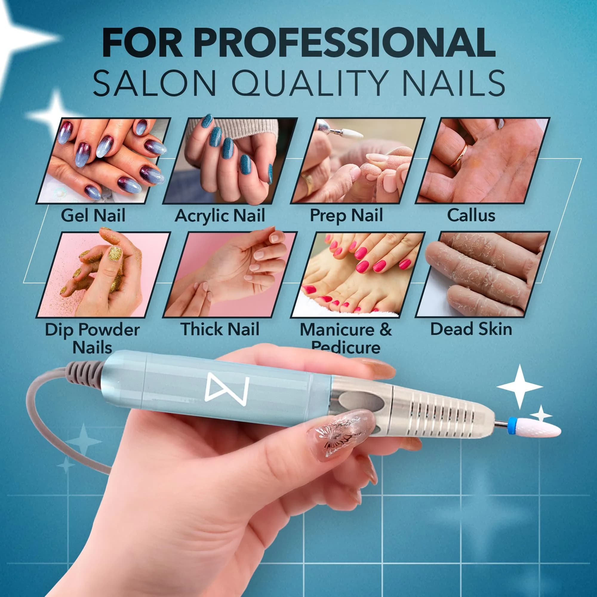 M Mermaid Model 35K RPM Brushless Motor Nail Drill Handpiece - Standard | Compatible with M System - view 4