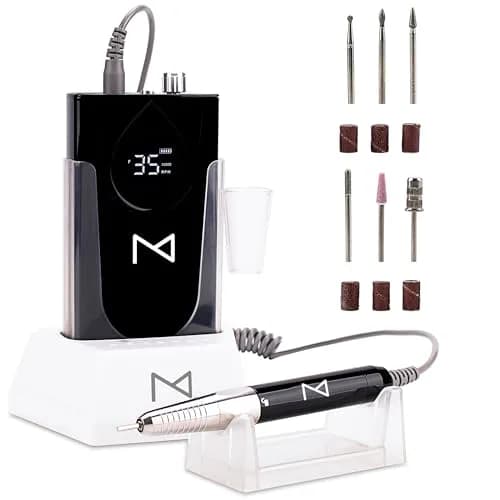 M Brushless Motor Nail Drill Handpiece Only - 35K RPM | Mermaid Model | Compatible with M System — Standard - Black
