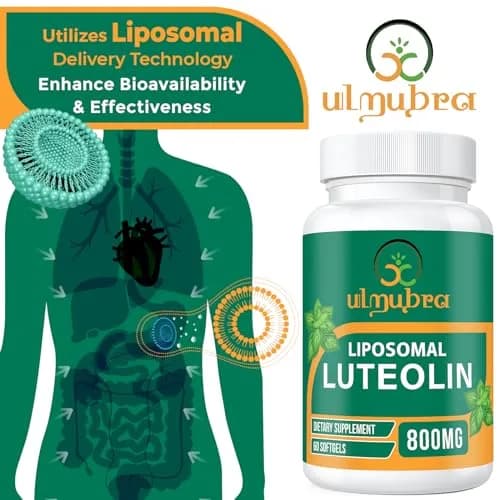 Ulmubra Liposomal Luteolin 800MG | Premium Antioxidant for Brain & Well-Being thumbnail 3