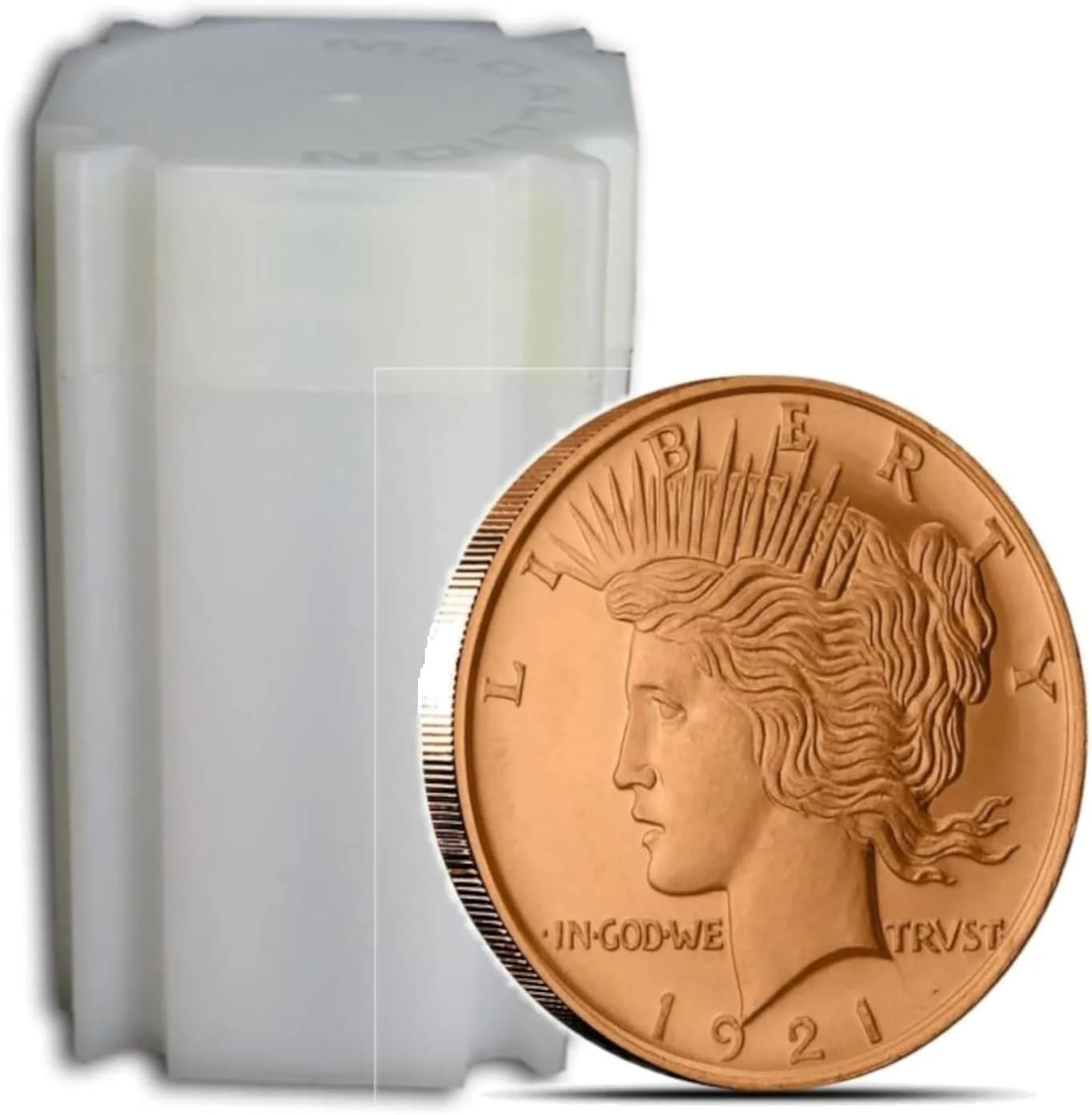 Unique Metals Peace Dollar 1 oz .999 Copper Rounds | Classic American Design, 20 Pack