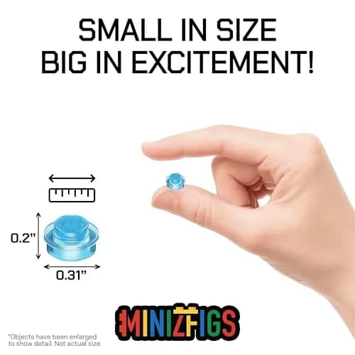 Minizfigs 1050PCS Trans-Blue 1x1 Round Plates | Compatible with Major Building Brands thumbnail 6