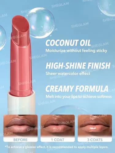 SHEGLAM PoutPerfect Moisturizing Solid Lip Gloss Lipstick - Mahogany Magic | Plumping Shine for Juicy Lips thumbnail 4