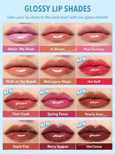 SHEGLAM PoutPerfect Moisturizing Solid Lip Gloss Lipstick - Mahogany Magic | Plumping Shine for Juicy Lips thumbnail 5