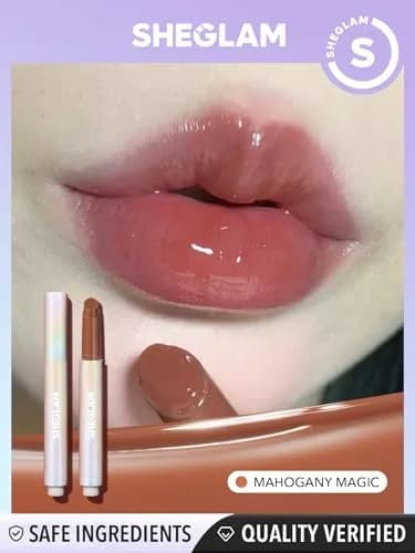 SHEGLAM PoutPerfect Moisturizing Solid Lip Gloss Lipstick - Mahogany Magic | Plumping Shine for Juicy Lips thumbnail 8