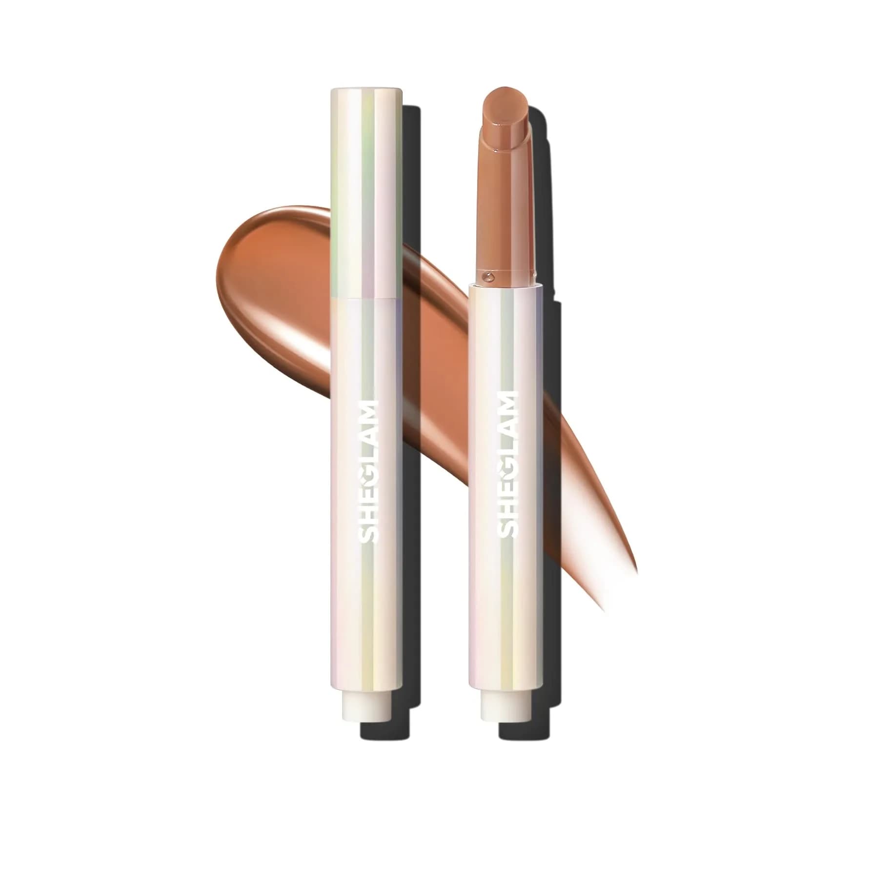 SHEGLAM PoutPerfect Moisturizing Solid Lip Gloss Stick with Coconut Oil, Walk on the Beach | High Shine, Non-Sticky, Plumping Effect — Walk on the Beach