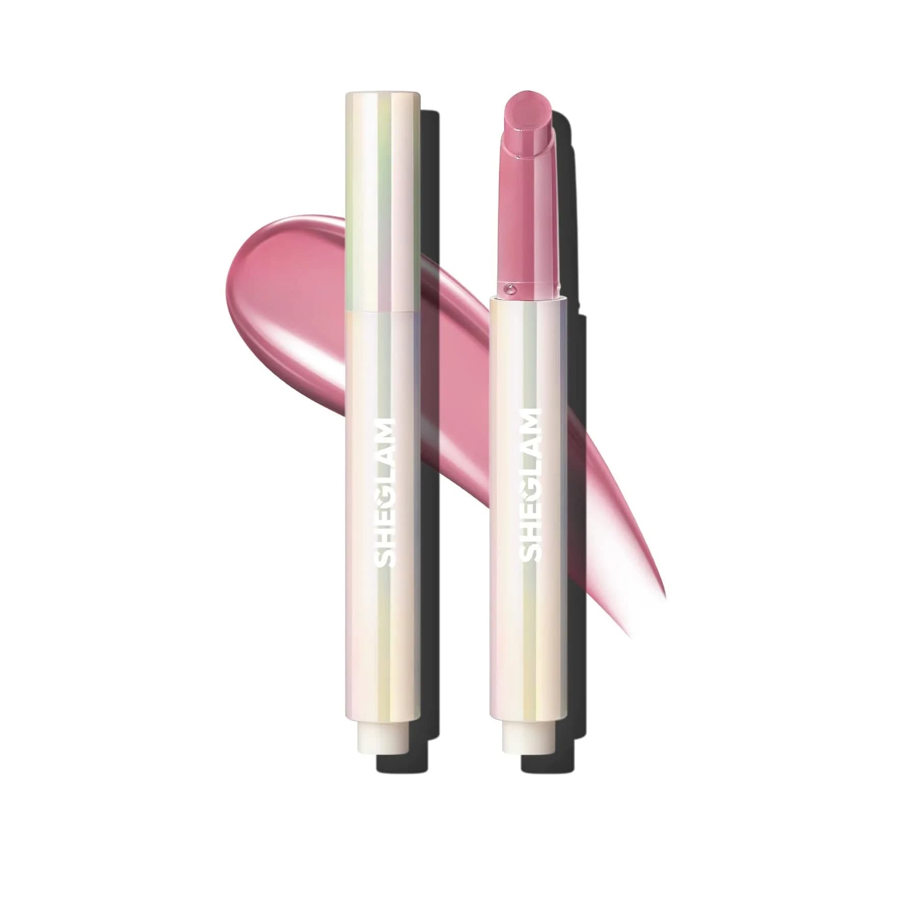 SHEGLAM PoutPerfect Moisturizing Solid Lip Gloss Stick with Coconut Oil, Walk on the Beach | High Shine, Non-Sticky, Plumping Effect — Makin' Me Blush