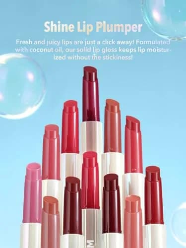 SHEGLAM PoutPerfect Moisturizing Solid Lip Gloss Stick 0.07 Fl Oz (2ml) | High Shine, Non-Sticky, Coconut Oil Infused thumbnail 8
