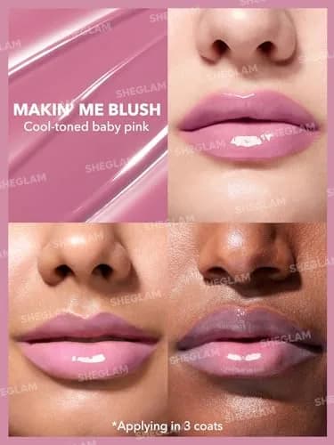 SHEGLAM PoutPerfect Moisturizing Solid Lip Gloss Stick 0.07 Fl Oz (2ml) | High Shine, Non-Sticky, Coconut Oil Infused thumbnail 3