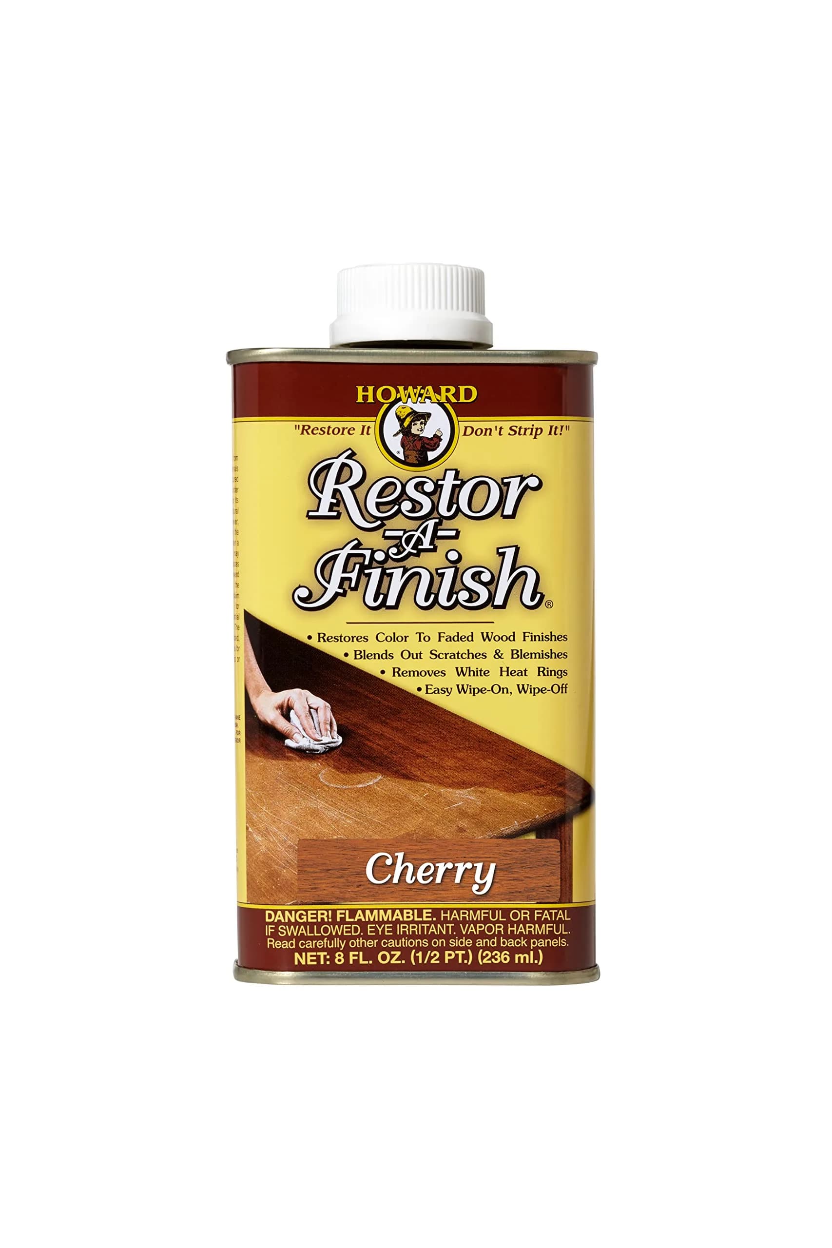 Homax #0000 Super Fine Steel Wool Pads (12-Pack) | Restor-A-Finish Cherry Wood Finish Restorer (8 oz) - view 5