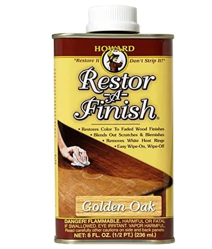 Homax #0000 Super Fine Steel Wool Pads (12 Count) | Howard Restor-A-Finish Golden Oak 8 oz thumbnail 5