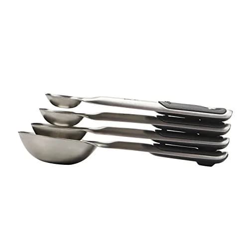 OXO Good Grips Stainless Steel Measuring Cups and Spoons Set with Magnetic Snaps | 8-Piece Set with Etched Markings thumbnail 5