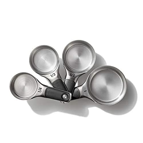 OXO Good Grips Stainless Steel Measuring Cups and Spoons Set with Magnetic Snaps | 8-Piece Set with Etched Markings thumbnail 2