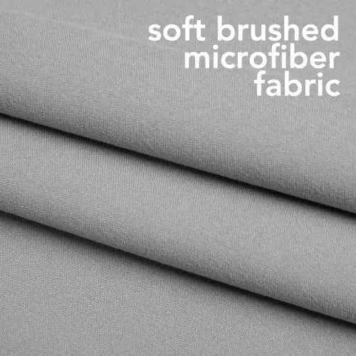 Comfyanno Fitted Cot Sheets for Daycare 23" x 52" | Pack of 10, Microfiber, Grey, Soft & Durable thumbnail 4