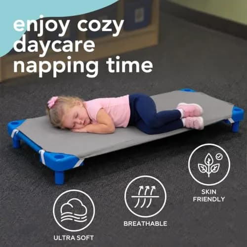Comfyanno Fitted Cot Sheets for Daycare 23" x 52" | Pack of 10, Microfiber, Grey, Soft & Durable thumbnail 7