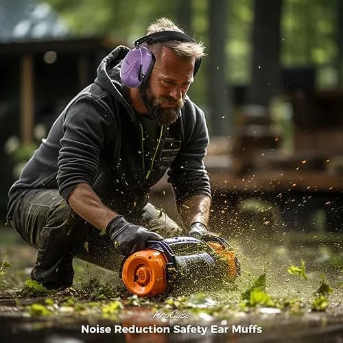 ProCase Hearing Protection Earmuffs NRR 28dB, Noise Cancelling Headphones | ANSI S3.19 Certified, Foldable Design thumbnail 6
