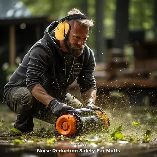 ProCase NRR 28dB Passive Noise Reduction Earmuffs | ANSI S3.19 Certified, Adjustable & Foldable for Adults & Teens thumbnail 4