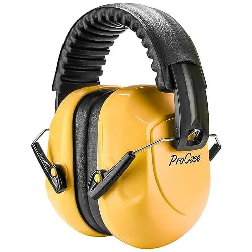 ProCase NRR 28dB Passive Noise Reduction Earmuffs | ANSI S3.19 Certified, Adjustable & Foldable for Adults & Teens thumbnail 1