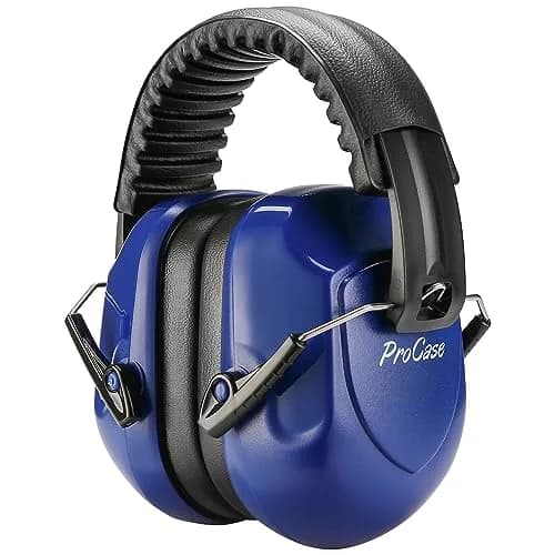 ProCase NRR 28dB Passive Noise Reduction Earmuffs | ANSI S3.19 Certified, 28dB Attenuation, Navy thumbnail 1