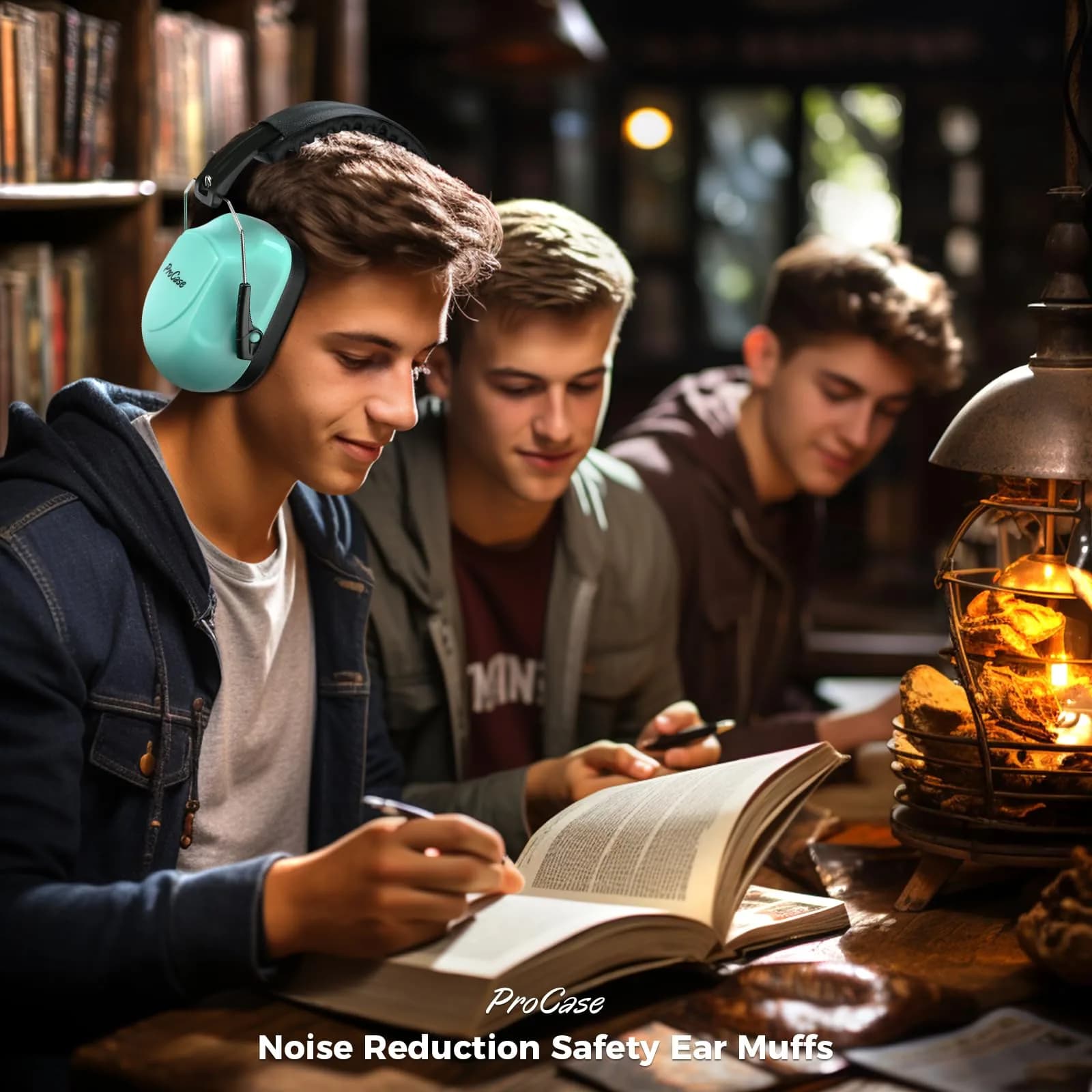 ProCase Hearing Protection Ear Muffs NRR 28dB, Noise Cancelling Headphones | ANSI S3.19 Certified for Shooting, Construction, Study - view 5