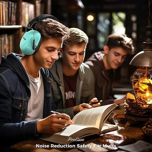 ProCase Hearing Protection Ear Muffs NRR 28dB, Noise Cancelling Headphones | ANSI S3.19 Certified for Shooting, Construction, Study thumbnail 5