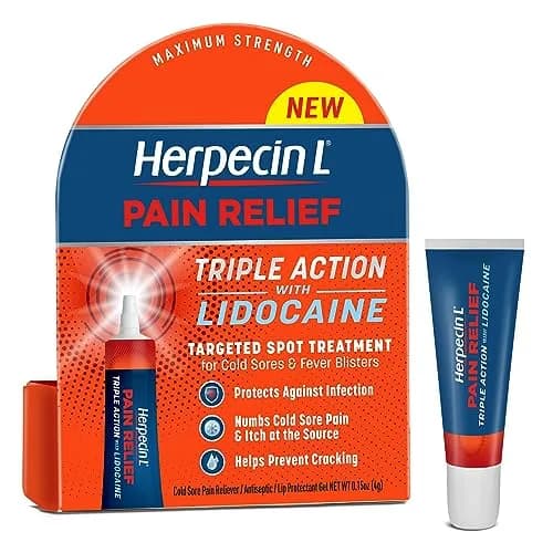 Herpecin-L Pain Relief Triple Action with Lidocaine 0.15 oz | Fast Cold Sore Relief, Infection Protection thumbnail 7
