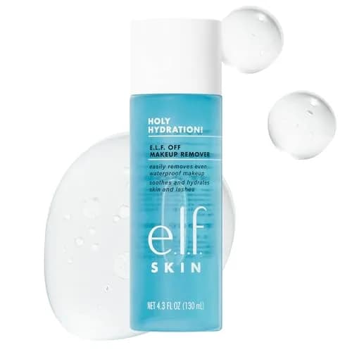 e.l.f. SKIN Holy Hydration Off Makeup Remover 4.3 Fl Oz | Gentle Waterproof Makeup Melting Solution thumbnail 1