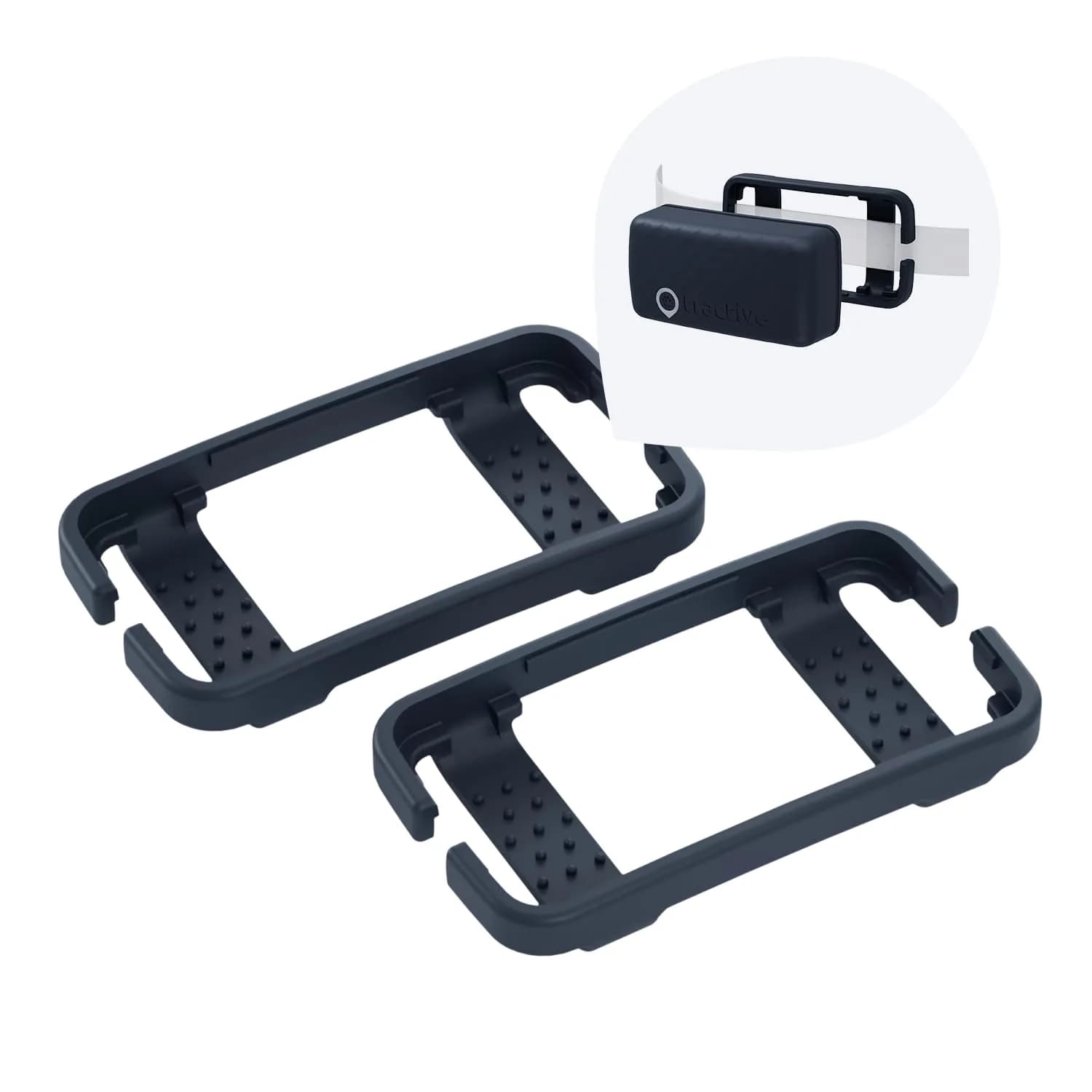 Tractive GPS Cat Mini Clip Mounting (Pack of 2, Dark Blue) | Secure Attachment for Pet Trackers — Cat Mini