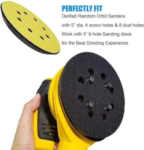 Tockrop 2 Pack 5 Inch 8 Hole Replacement Sander Pad for Dewalt DWE6423/6423K, DWE6421/6421K, DCW210B | Durable, Easy Install, Cost-Effective (70-120 chars) thumbnail 4
