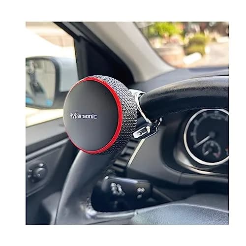 Hypersonic Large Steering Wheel Knob Spinners, Vehicle Steering Wheel Spinners Ball Durable Suicide Knob for Car, SUV, Trucks, Tractors, Boat (Red) | Effortless Control thumbnail 2