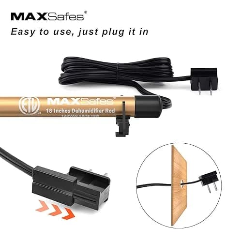 MAXSafes Dehumidifier Rod High Power 18in (46cm) | Maintenance-Free Humidity Control for Safes & Enclosures thumbnail 3