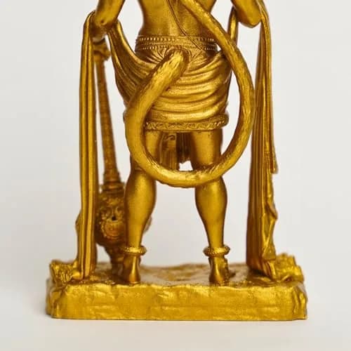 Murti hub Gold Resin Lord King of Sarangpur Hanuman Figurine 12cm (4.72in) | Authentic Indian Home Decor thumbnail 8