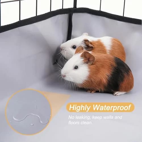 DZWLKJ Waterproof Guinea Pig Cage Liner 71cm x 142cm (28"x56") | Washable Base for Rabbits, Chinchillas, Hedgehogs, Ferrets thumbnail 4