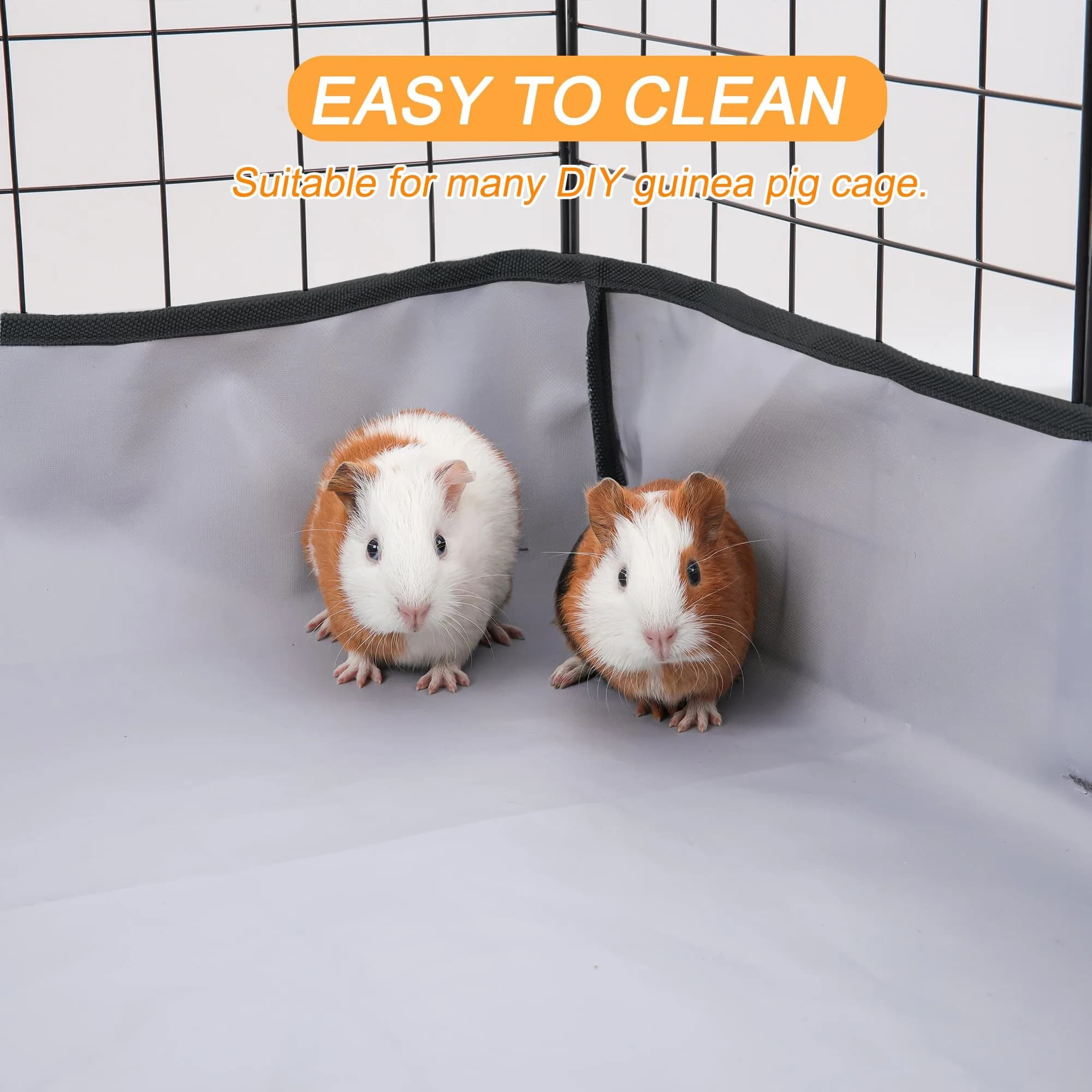 DZWLKJ Waterproof Guinea Pig Cage Liner 71cm x 142cm (28"x56") | Washable Base for Rabbits, Chinchillas, Hedgehogs, Ferrets - view 5