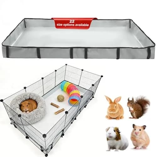 DZWLKJ Waterproof Guinea Pig Cage Liner 71cm x 142cm (28"x56") | Washable Base for Rabbits, Chinchillas, Hedgehogs, Ferrets thumbnail 1