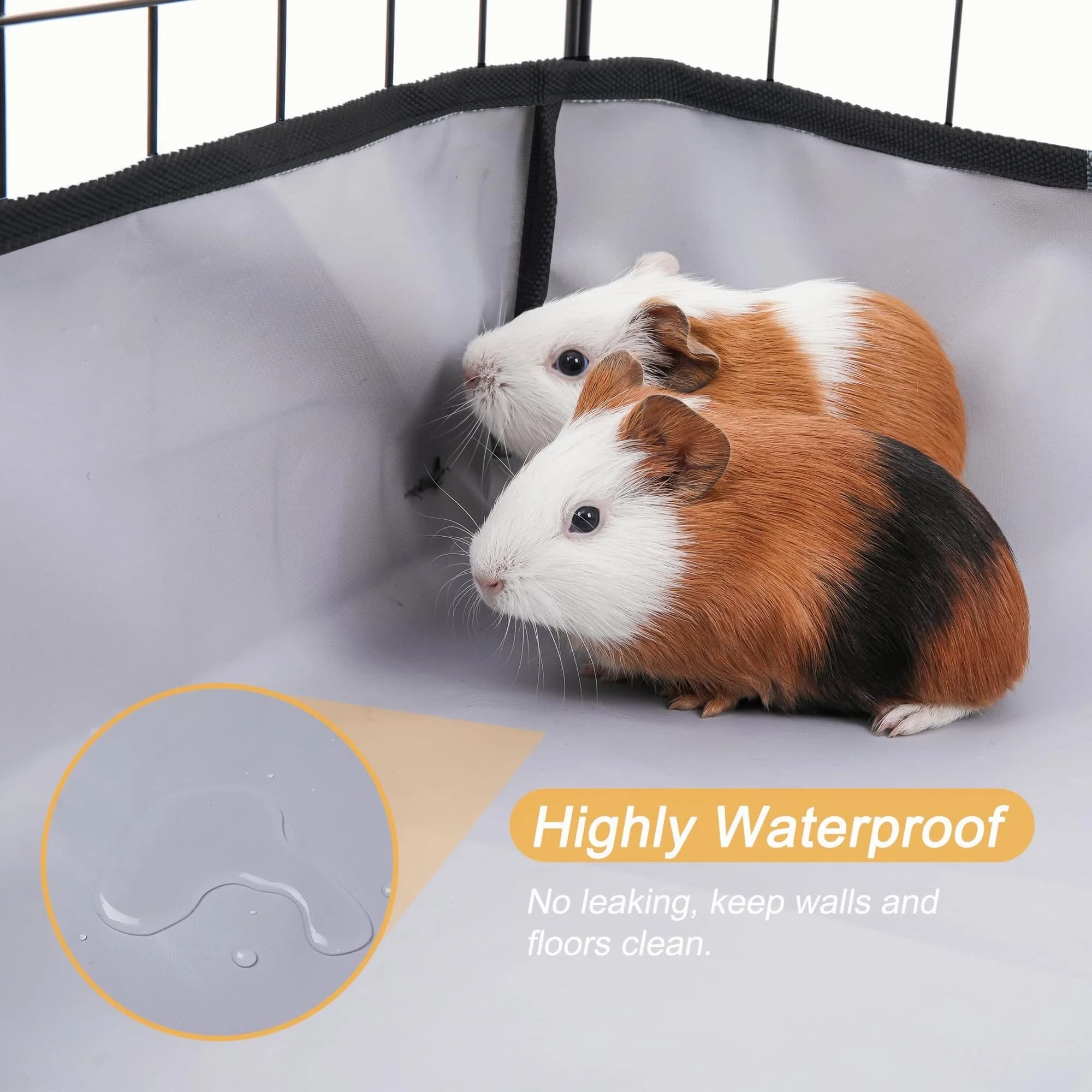 DZWLKJ Waterproof Guinea Pig Cage Liner 71cm x 142cm (28"x56") | Washable Base for Rabbits, Chinchillas, Hedgehogs, Ferrets - view 4
