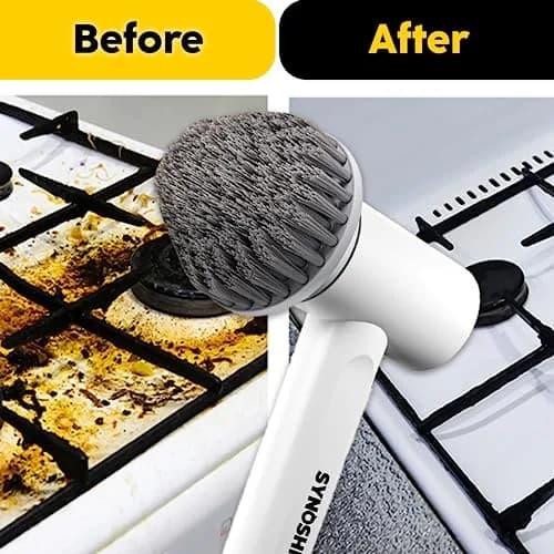 SYNOSHI Cone Brush Heads (2 Units, Gray) | For Tight Spaces & Corners thumbnail 4
