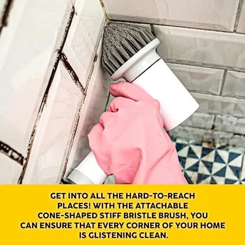 SYNOSHI Cone Brush Heads (2 Units, Gray) | For Tight Spaces & Corners thumbnail 3