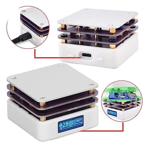 Acogedor Mini Hot Plate, 65W 20V PCB SMD Preheating Soldering Station 350℃ | OLED Display, 5.6cm x 5.6cm thumbnail 8
